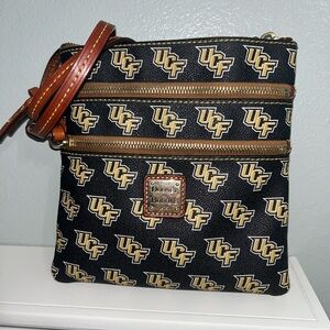 Black and Gold UCF Logo Dooney & Burke Crossbody Bag